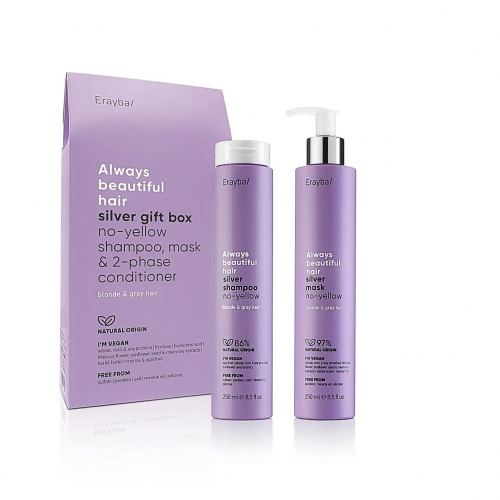 Erayba Подарунковий набір ABH Silver (Shampoo 250мл+ Mask 250мл) 8436022400009
