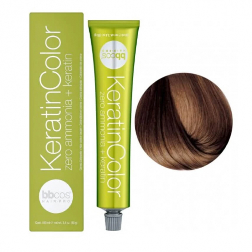 Bbcos KERATIN COLOR краска для волос 8/72 орех светлый, 100 ml