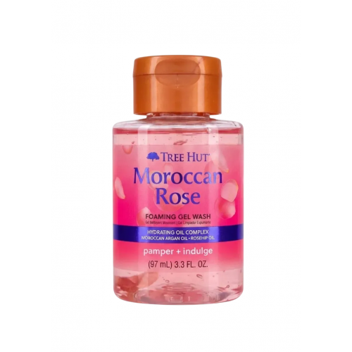 Мини-средство гель для душа Tree Hut Moroccan Rose Foaming Gel Wash 97ml