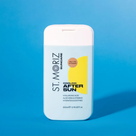 Лосьон после загара с охлаждающим эффектом и постепенным автозагаром St Moriz Suncare Cooling Aftersun Self Tan Extender 200ml