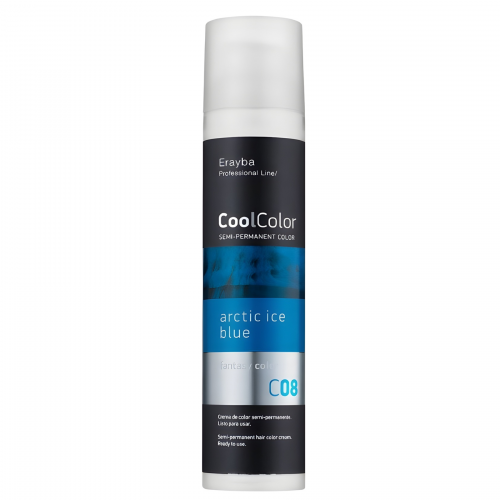 Erayba Cool Color Semi-Permanent Color Cream C08 арктичний синій лід, 100 ml НФ-00026539