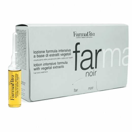 FARMAVITA NOIR Лосьон в ампулах против выпадения волос, 12x8ml FARMAVITA NOIR Лосьон в ампулах против выпадения волос, 12x8ml
