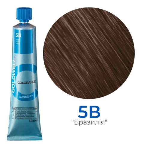 Тонувальна стійка фарба для волосся Goldwell Colorance Color Infuse Hair Color 5B бразильський 60 мл НФ-00029697