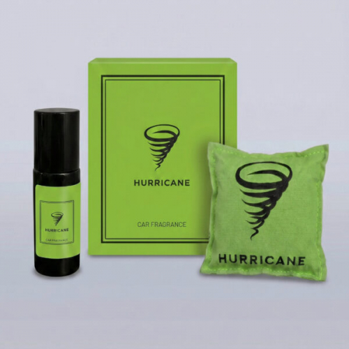 Hurricane LIGHT GREEN ароматизатор в авто + дополнительный флакон