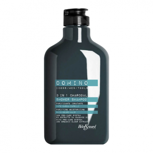 Helen Seward Шампунь-душ DOMINO для мужчин 3 in 1 Charcoal Shower Shampoo, 250 ml