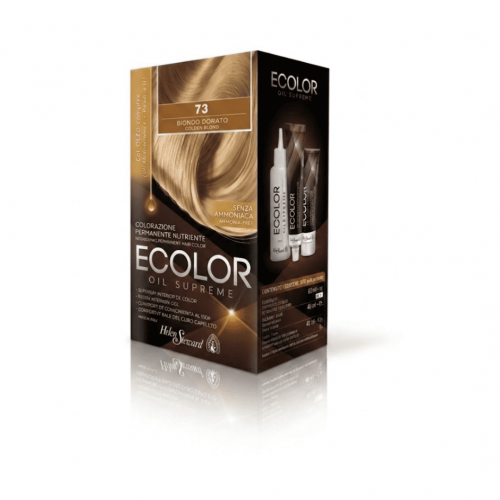 Helen Seward Набор для окрашивания волос в домашних условиях Ecolor Oil Supreme 73 золотистый блонд, 160 мл