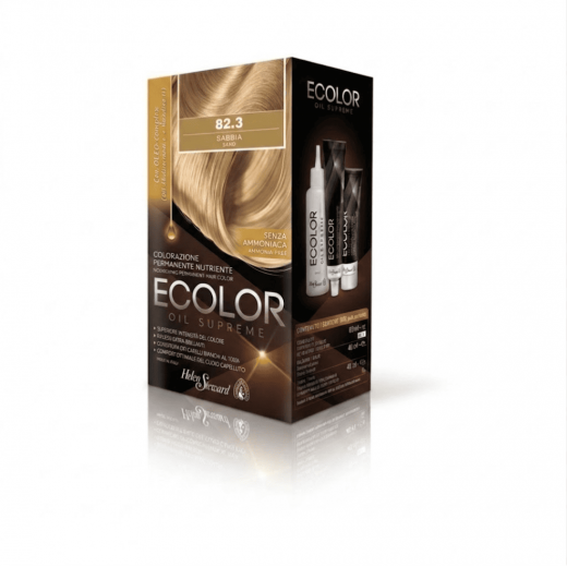Helen Seward Набор для окрашивания волос в домашних условиях Ecolor Oil Supreme 82.3 песочный, 160 мл