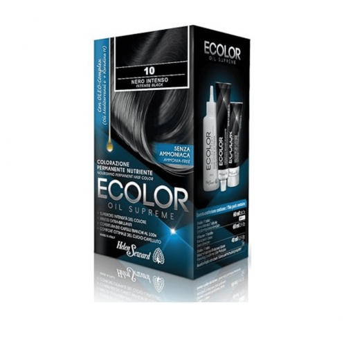 Helen Seward Набор для окрашивания волос в домашних условиях Ecolor Oil Supreme 10 черный, 160 мл