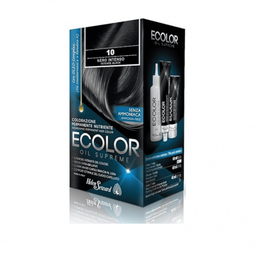 Helen Seward Набор для окрашивания волос в домашних условиях Ecolor Oil Supreme 10 черный, 160 мл