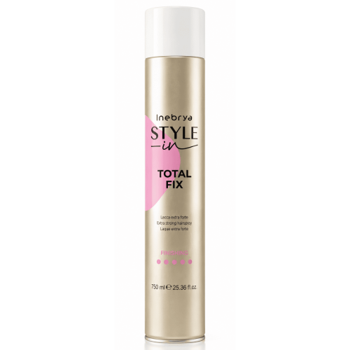 Inebrya Total Fix — лак екстра сильної фіксації, 750 ml Inebrya Total Fix — лак екстра сильної фіксації, 750 ml