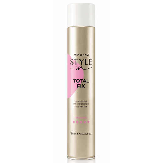 Inebrya Total Fix – лак экстра сильной фиксации, 750 ml