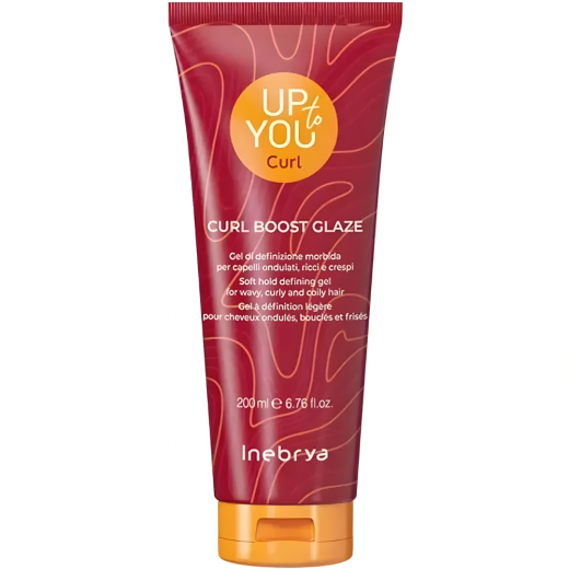 Inebrya Гель для укладки вьющихся волос и кудрявого метода Inebrya Up To You Сurl Boost Glaze, 200 ml
