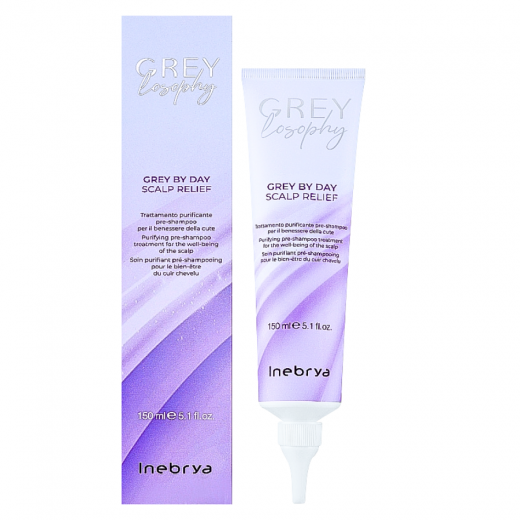Скраб для очищения кожи головы Inebrya Grey By Day Scalp Relief, 150 мл