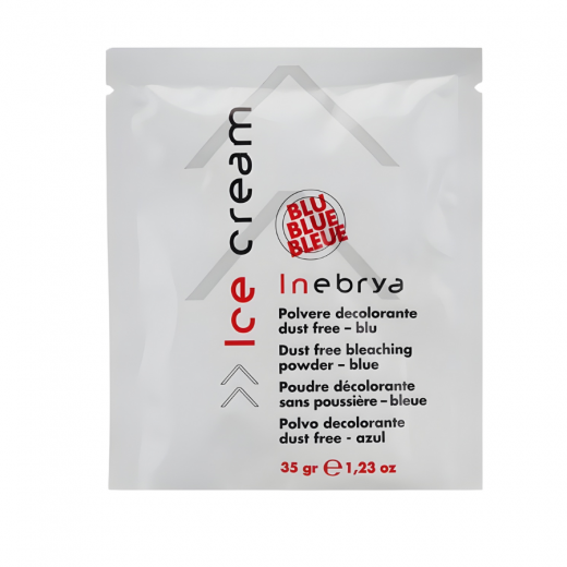 
                Запаска синей обесцвечивающей пудры Inebrya Dust Free Lightening Powder Blue-6 Tones, 35 гр