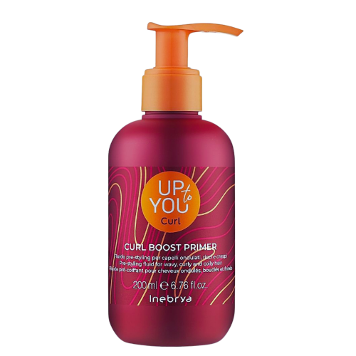 Inebrya Up To You Сurl Boost Primer Праймер для увлажнения вьющихся волос и кудрявого метода, 200 ml 8008277265162