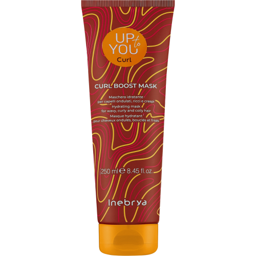 Inebrya Up To You Curl Boost Mask Маска для вьющихся волос и кудрявого метода, 250 ml 8008277265124