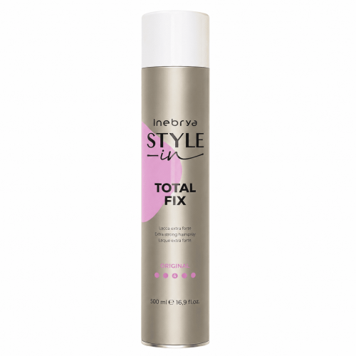 Inebrya Total Fix — лак екстра сильної фіксації, 500 ml