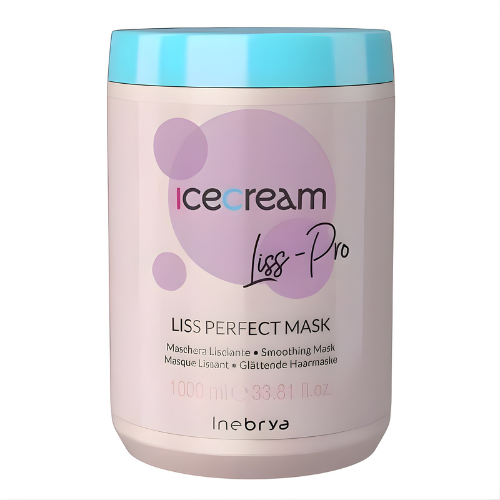 Inebrya Маска, разглаживающая жесткие и пушистые волосы Inebrya Ice Cream Liss Perfect Mask, 1000 ml НФ-00026169