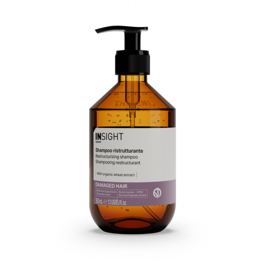 Insight Шампунь "Восстанавливающий" для поврежденных волос Restructurizing Shampoo, 350 ml (стекло)
