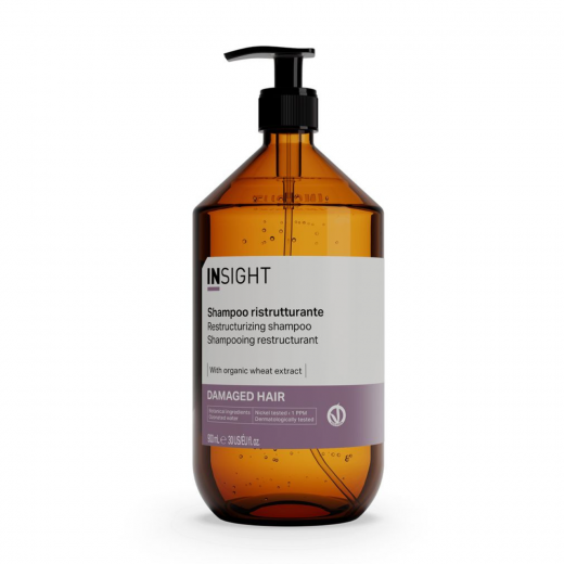 Insight Шампунь "Восстанавливающий" для поврежденных волос Restructurizing Shampoo, 900 ml (стекло)