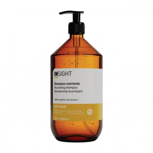 Insight Шампунь живильний для сухого волосся Dry Hair Nourishing Shampoo, 900 ml (скло)