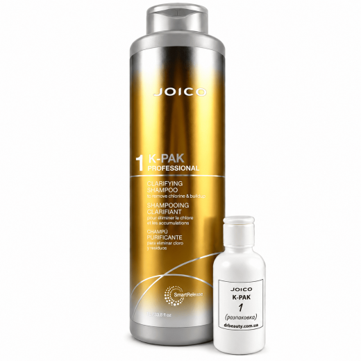
                JOICO Шaг 1 Шaмпyнь глyбoкoй oчиcтки Joico K-Pak Clarifying Shampoo (распаковка), 50 ml