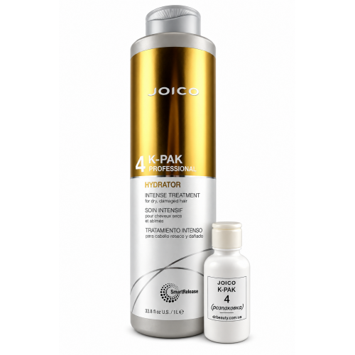 JOICO Шaг 4 Увлaжнитeль интeнcивный для cyxиx и пoвpeждeнныx вoлoc Joico K-Pak Intense Hydrator (распаковка), 50 ml