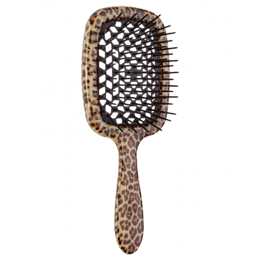 Janeke Lux Superbrush щетка для волос леопардовая с черным