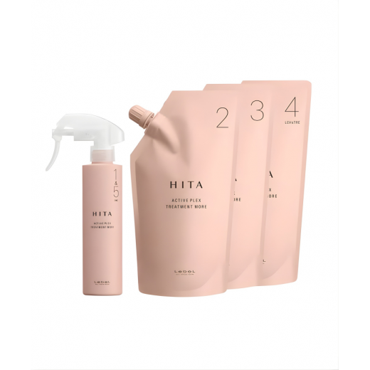 5-ступенчатая восстанавливающая процедура СПА для волос "Lebel HITA Active Plex Treatment MORE" (4 компонента + масло) 5-ступенчатая восстанавливающая процедура СПА для волос "Lebel HITA Active Plex Treatment MORE" (4 компонента + масло)
