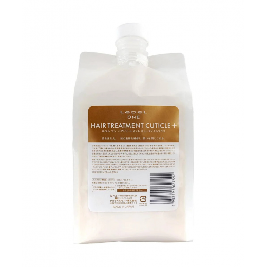 LEBEL Відновлююча маска-бальзам "Lebel One Hair Treatment Cuticle Plus 500 ml рефіл"