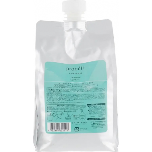 LEBEL Маска для волосся "Proedit Soft Fit Hair Treatment 1000 ml" рефіл НФ-00029364 LEBEL Маска для волосся "Proedit Soft Fit Hair Treatment 1000 ml" рефіл НФ-00029364