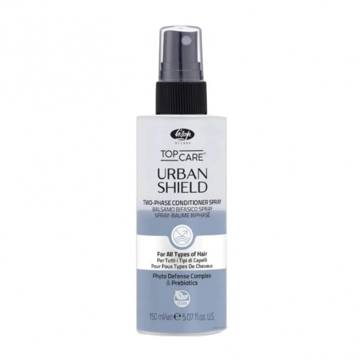 Lisap Urban Shield Anti-pollution bi-phase conditioner spray двухфазный спрей-кондиционер с пребиотиками, 150 ml