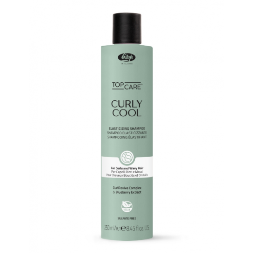 Lisap Curly Cool Elasticizing shampoo б/с шампунь для кучерявого/хвилястого волосся, 250мл