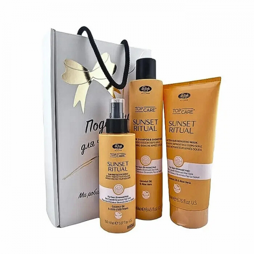 ТМ "Lisap" Подарунковий набір засобів для захисту від сонця Sunset Ritual , 250+200+150мл НФ-00029422