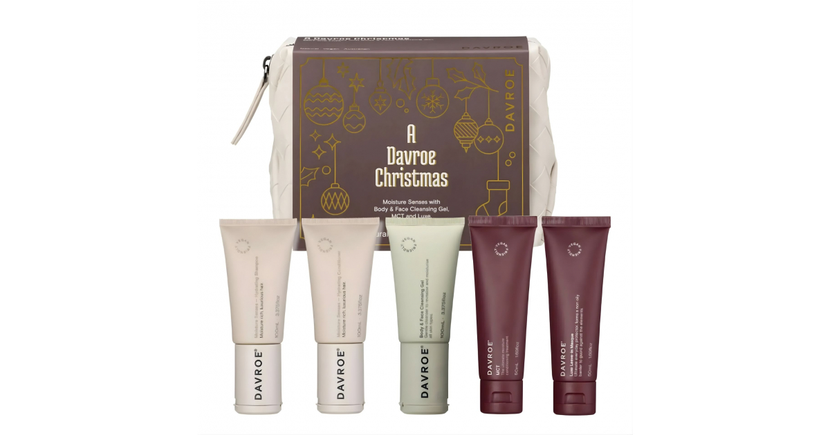 Купити Davroe Moisture Senses Travel Pack Різдвяний тревел набір