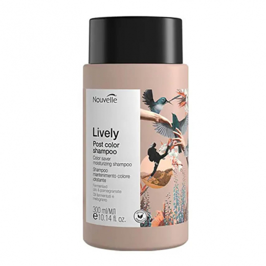 Nouvelle Lively Post Color MOISTURIZING SHAMPOO Шампунь для окрашенных волос, 300 ml