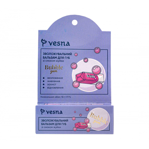 Vesna Бальзам для губ с жвачкой, 10 ml НФ-00026938