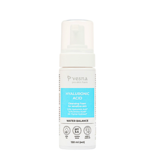 ТМ Vesna Очищающая пенка Hyaluronic Acid для чувствительной кожи 150 ml НФ-00029070