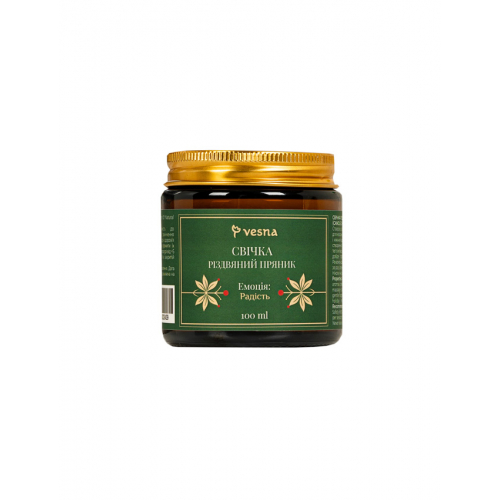 Vesna Свеча из соевого воска "Рождественский пряник", 100 ml НФ-00029776 Vesna Свеча из соевого воска "Рождественский пряник", 100 ml НФ-00029776