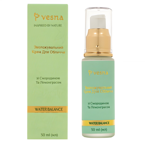 VESNA Увлажняющий крем для лица со смородиной и лемонграссом, 30 ml НФ-00029745