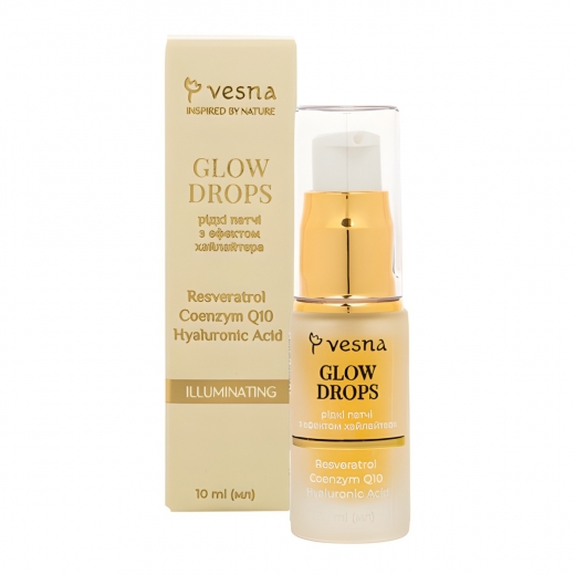 Vesna Жидкие патчи для сияния кожи GLOW DROPS, 10 ml