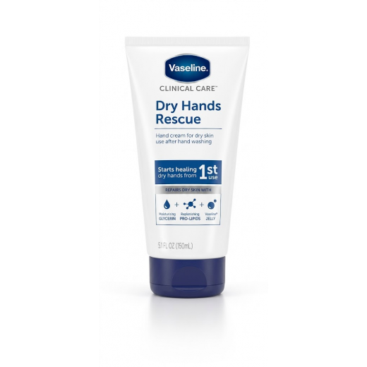 Крем для рук Vaseline, Clinical Care, (средство для сухих рук, без ароматизаторов) 150 мл