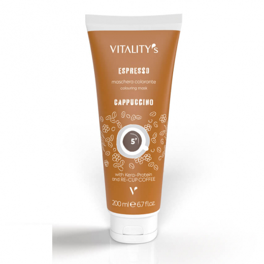 
                Vitality`s Espresso Cappuccino Tubo Бальзам восстанавливающий с тонирующим эффектом Капучино, 200 ml