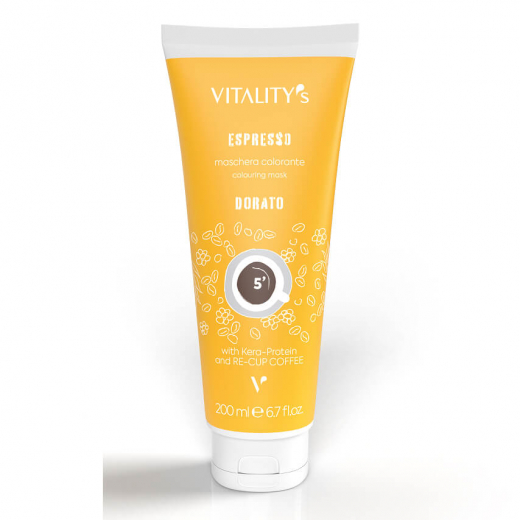 
                Vitality`s Espresso Dorato Tubo Бальзам восстанавливающий с тонирующим эффектом Золотой, 200 ml