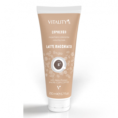 Vitality`s Espresso Latte Macchiato Tubo Бальзам восстанавливающий с тонирующим эффектом Экспрессо Лате, 200 ml