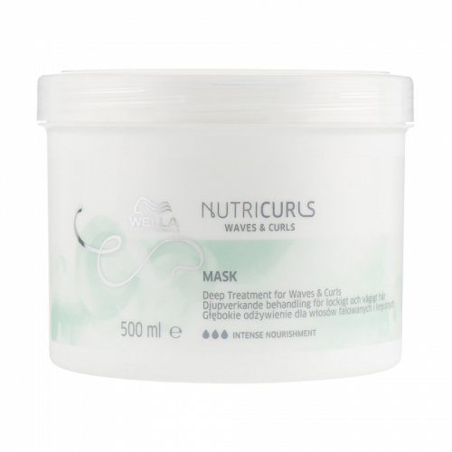 Wella Professionals Nutricurls Waves & Curls Розгладжуюча маска для хвилястого та кучерявого волосся, 500 ml