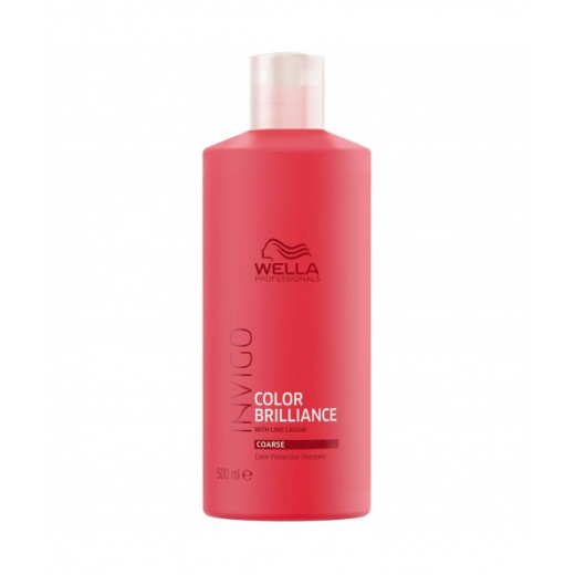 Wella Professionals Invigo Brilliance Coarse Шампунь для яркости окрашенных жестких волос с икрой лайма, 500 ml
