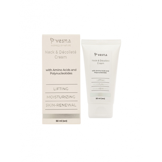 ТМ Vesna Крем для шеи и зоны декольте с аминокислотами и полинуклеотидами, 50 ml.