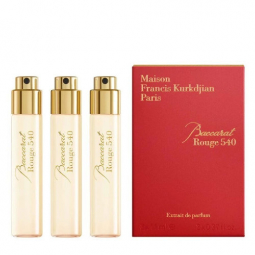 Набор Maison Francis Kurkdjian Baccarat Rouge 540 Extract Travel Set для мужчин и женщин (оригинал) - travel set (edp 3×11 ml)