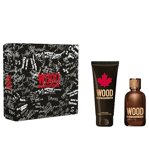 Набор Dsquared2 Wood Pour Homme для мужчин - set (edt 100 ml + sh/g 150 ml) 1.54857